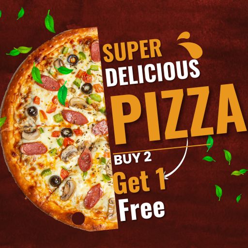 Buy 2 Large Pizza & Get 1 Pizza Free